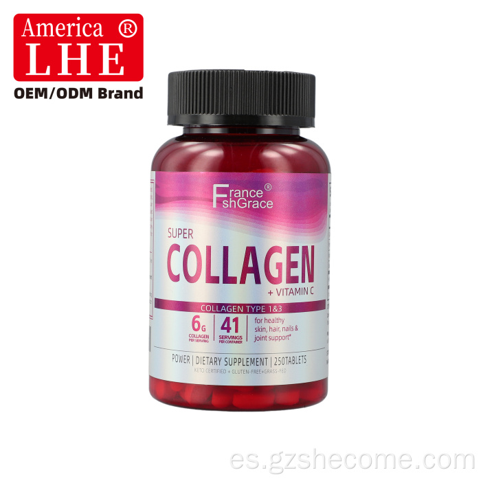 Shecome Multi Collagen Tablets Blanqueamiento de la piel multi colágeno